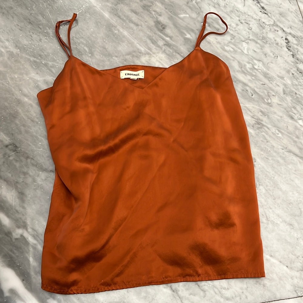 L’agence orange silk cami